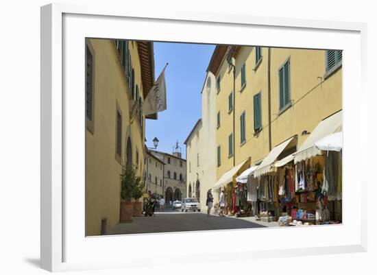 Shops in the Centre of the Old Town, Radda in Chianti, Tuscany, Italy, Europe-Peter Richardson-Framed Photographic Print