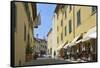 Shops in the Centre of the Old Town, Radda in Chianti, Tuscany, Italy, Europe-Peter Richardson-Framed Stretched Canvas