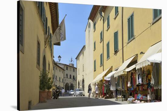 Shops in the Centre of the Old Town, Radda in Chianti, Tuscany, Italy, Europe-Peter Richardson-Stretched Canvas