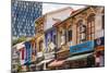 Shops on Arab Street in the Malay Heritage District, Singapore.-Russ Bishop-Mounted Photographic Print