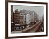 Shops on Bishopsgate, London, October 1909-null-Framed Photographic Print