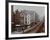 Shops on Bishopsgate, London, October 1909-null-Framed Photographic Print