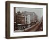 Shops on Bishopsgate, London, October 1909-null-Framed Photographic Print