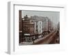 Shops on Bishopsgate, London, October 1909-null-Framed Photographic Print