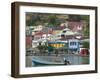 Shops, Restaurants and Wharf Road, The Carenage, Grenada, Caribbean-Walter Bibikow-Framed Photographic Print