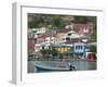 Shops, Restaurants and Wharf Road, The Carenage, Grenada, Caribbean-Walter Bibikow-Framed Photographic Print