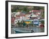 Shops, Restaurants and Wharf Road, The Carenage, Grenada, Caribbean-Walter Bibikow-Framed Photographic Print