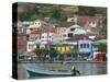 Shops, Restaurants and Wharf Road, The Carenage, Grenada, Caribbean-Walter Bibikow-Stretched Canvas