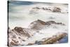 Shore Acres State Park, Oregon, USA. Blur of waves flowing over rocks.-Emily Wilson-Stretched Canvas