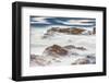 Shore Acres State Park, Oregon, USA. Blur of waves flowing over rocks.-Emily Wilson-Framed Photographic Print