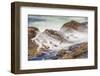 Shore Acres State Park, Oregon, USA. Blur of waves flowing over rocks.-Emily Wilson-Framed Photographic Print