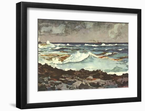 Shore and Surf, Nassau-Winslow Homer-Framed Collectable Print