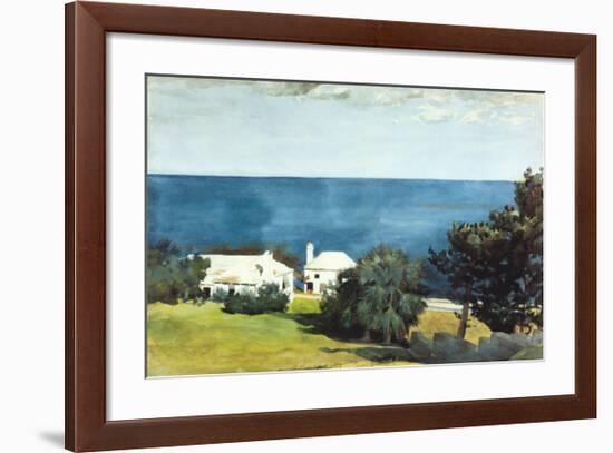 Shore at Bermuda-Winslow Homer-Framed Art Print