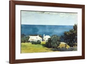 Shore at Bermuda-Winslow Homer-Framed Art Print