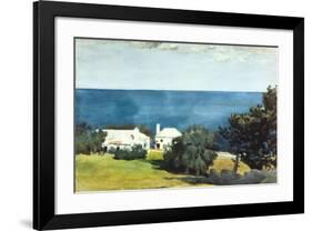 Shore at Bermuda-Winslow Homer-Framed Art Print