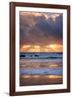 Shore Beams at Pfeiffer Beach-Vincent James-Framed Photographic Print