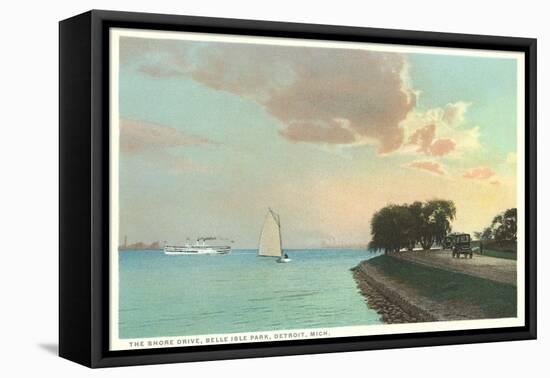 Shore Drive, Belle Isle, Detroit, Michigan-null-Framed Stretched Canvas