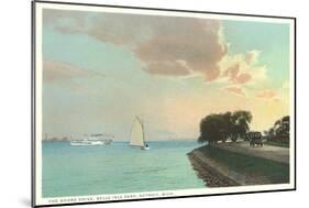 Shore Drive, Belle Isle, Detroit, Michigan-null-Mounted Art Print