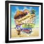 Shore Good Time Boat-James Mazzotta-Framed Giclee Print