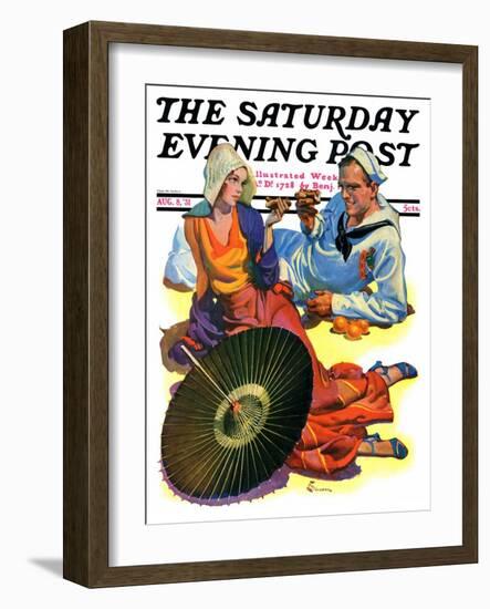 "Shore Leave," Saturday Evening Post Cover, August 8, 1931-Elbert Mcgran Jackson-Framed Giclee Print