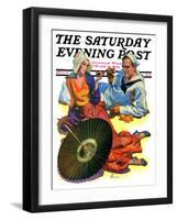 "Shore Leave," Saturday Evening Post Cover, August 8, 1931-Elbert Mcgran Jackson-Framed Giclee Print