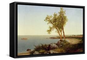 Shore Line in Summer-John Frederick Kensett-Framed Stretched Canvas
