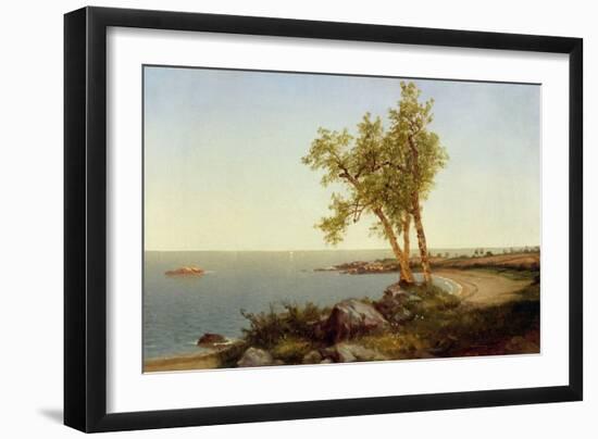 Shore Line in Summer-John Frederick Kensett-Framed Giclee Print