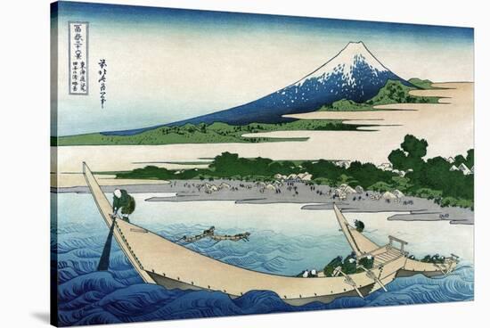 Shore of Tago Bay, Ejiri at Tokaido-Katsushika Hokusai-Stretched Canvas