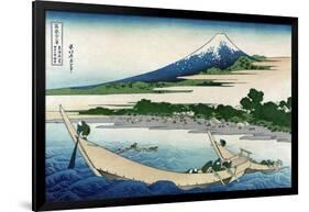 Shore of Tago Bay, Ejiri at Tokaido-Katsushika Hokusai-Framed Art Print