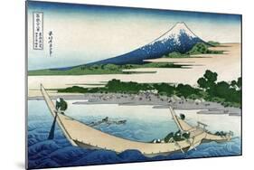 Shore of Tago Bay, Ejiri at Tokaido-Katsushika Hokusai-Mounted Art Print