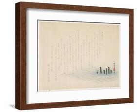 Shore Pilings, 1889-Sh?kitsu-Framed Giclee Print