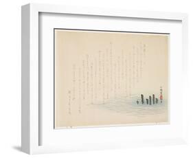 Shore Pilings, 1889-Sh?kitsu-Framed Giclee Print