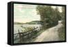 Shore Road, Lake Bomoseen, Rutland, Vermont-null-Framed Stretched Canvas