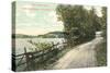 Shore Road, Lake Bomoseen, Rutland, Vermont-null-Stretched Canvas