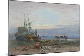 Shore Scene - Sunset-J. MacPherson-Mounted Giclee Print