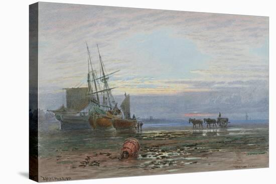 Shore Scene - Sunset-J. MacPherson-Stretched Canvas