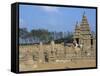 Shore Temple at Mahabalipuram, Unesco World Heritage Site, Chennai, Tamil Nadu, India-Occidor Ltd-Framed Stretched Canvas