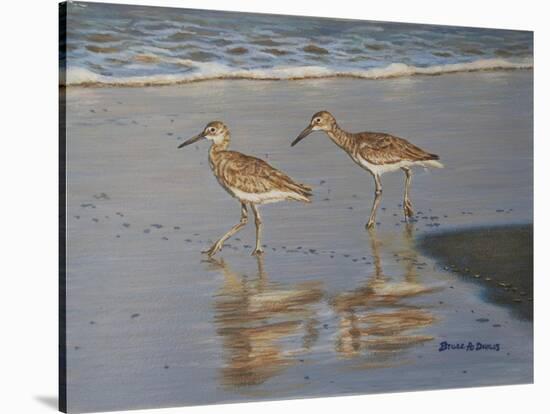 Shore Walkers-Bruce Dumas-Stretched Canvas