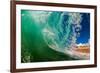 Shorebreak wave, Baja California Sur, Mexico-Mark A Johnson-Framed Photographic Print