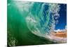 Shorebreak wave, Baja California Sur, Mexico-Mark A Johnson-Mounted Photographic Print
