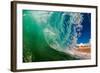 Shorebreak wave, Baja California Sur, Mexico-Mark A Johnson-Framed Photographic Print