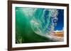 Shorebreak wave, Baja California Sur, Mexico-Mark A Johnson-Framed Photographic Print