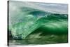 Shorebreak wave, Shelly Beach, Caloundra, Sunshine Coast, Queensland, Australia-Mark A Johnson-Stretched Canvas