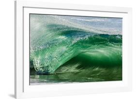 Shorebreak wave, Shelly Beach, Caloundra, Sunshine Coast, Queensland, Australia-Mark A Johnson-Framed Photographic Print