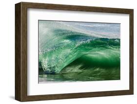 Shorebreak wave, Shelly Beach, Caloundra, Sunshine Coast, Queensland, Australia-Mark A Johnson-Framed Photographic Print