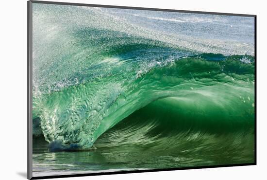 Shorebreak wave, Shelly Beach, Caloundra, Sunshine Coast, Queensland, Australia-Mark A Johnson-Mounted Photographic Print