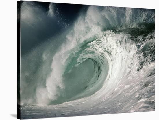 Shorebreak Waves in Waimea Bay-Rick Doyle-Stretched Canvas