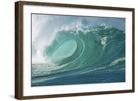 Shorebreak Waves in Waimea Bay-Rick Doyle-Framed Photographic Print