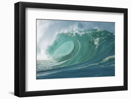 Shorebreak Waves in Waimea Bay-Rick Doyle-Framed Photographic Print