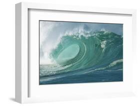 Shorebreak Waves in Waimea Bay-Rick Doyle-Framed Photographic Print